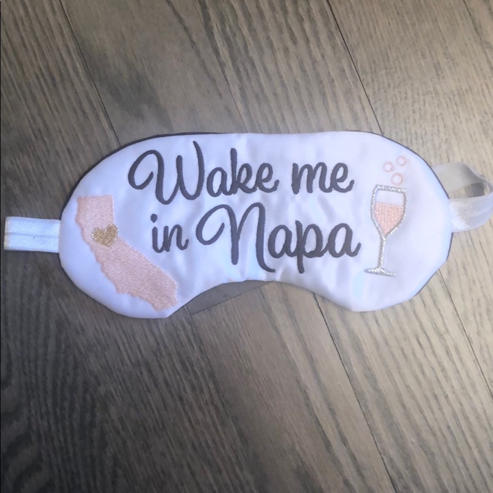 ‘Wake me in Napa’ Sleep Mask